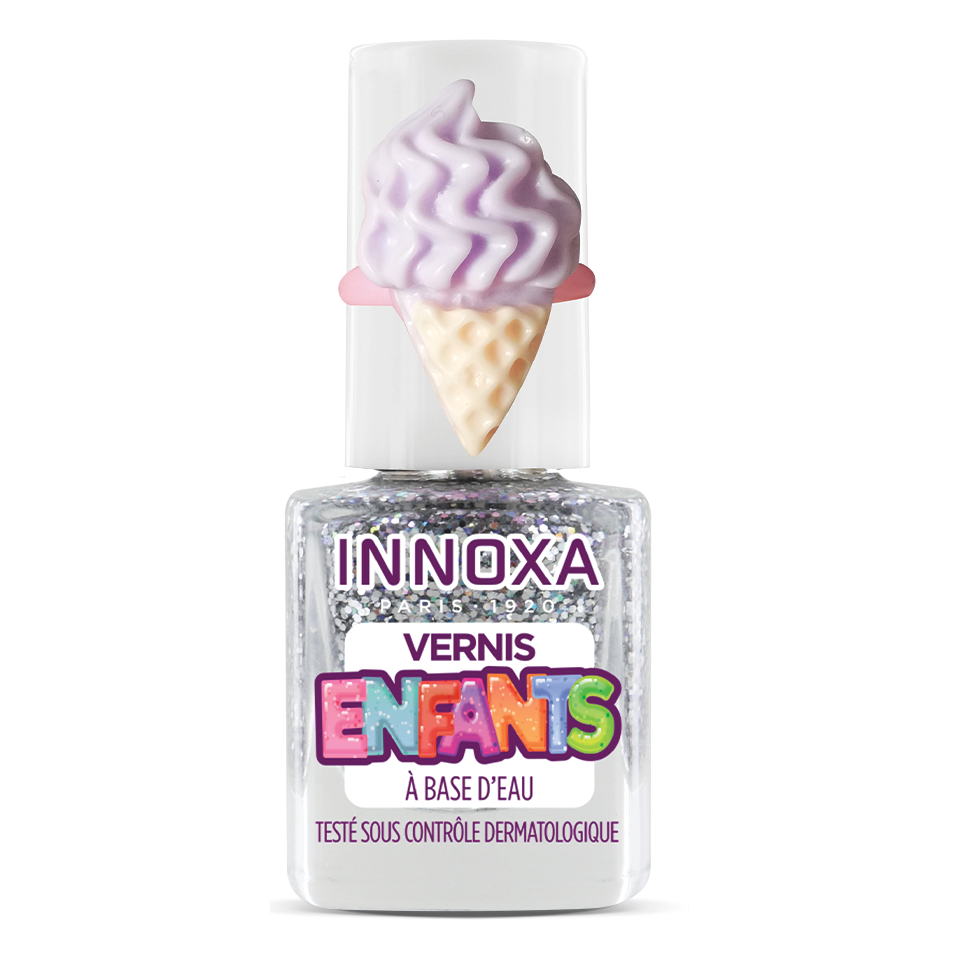 Vernis à Ongles pour Enfants à Base d'Eau Glace Pailleté 5ml