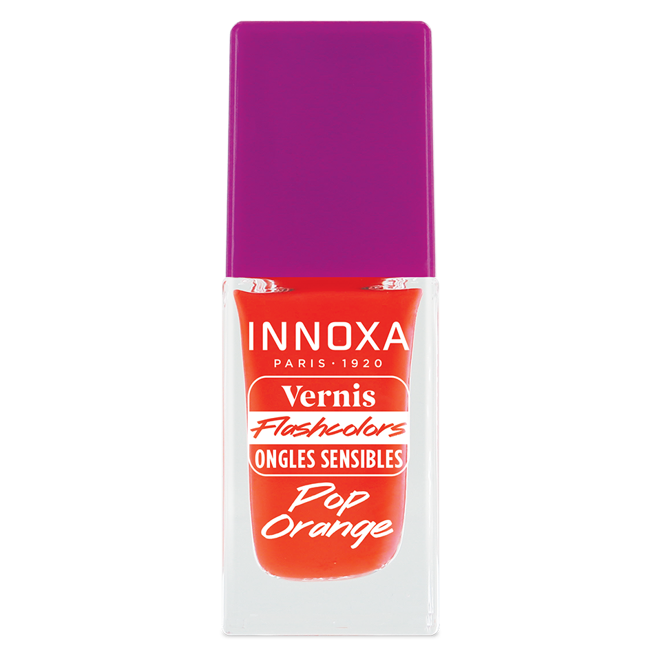 Vernis Fluorescent ongles sensibles Pop Orange 8ml