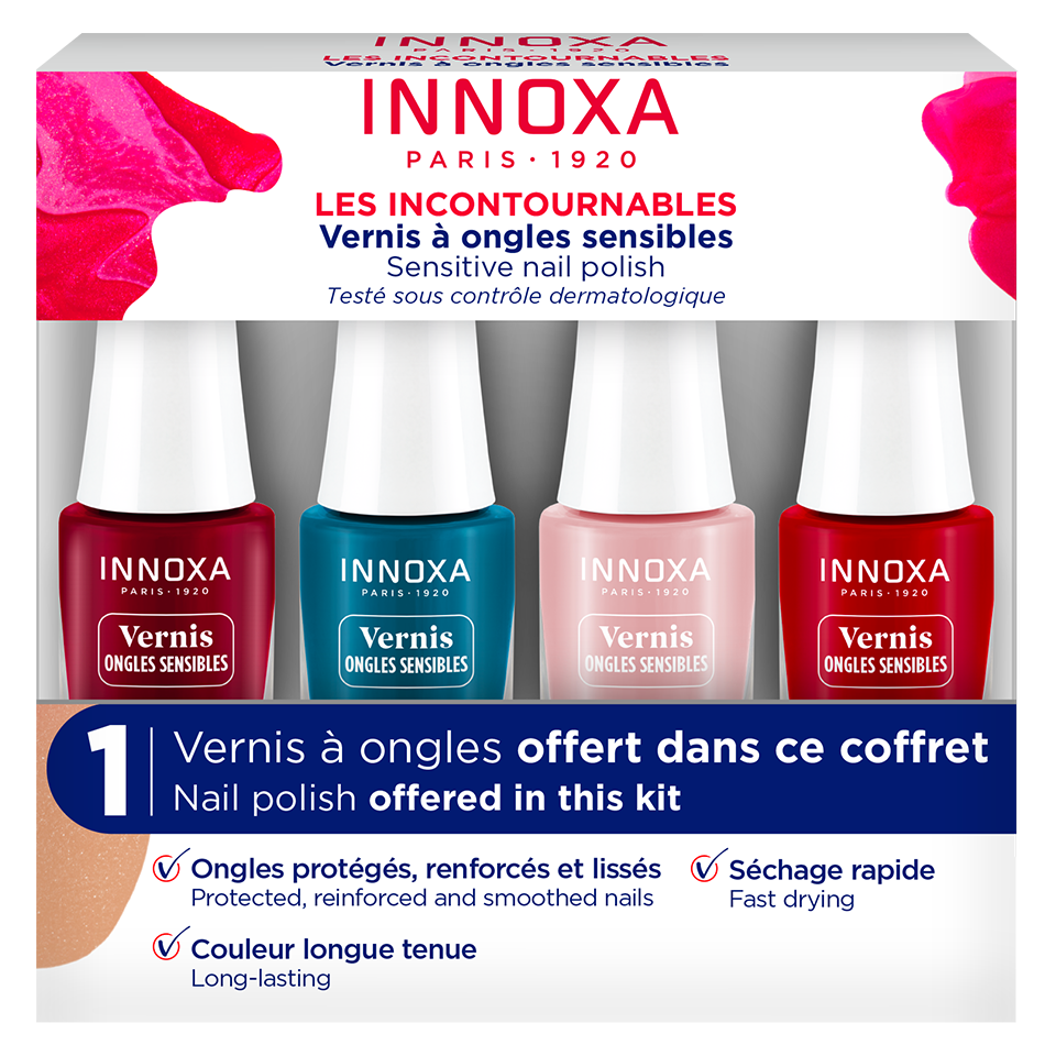 Coffret 4 Vernis Les incontournables