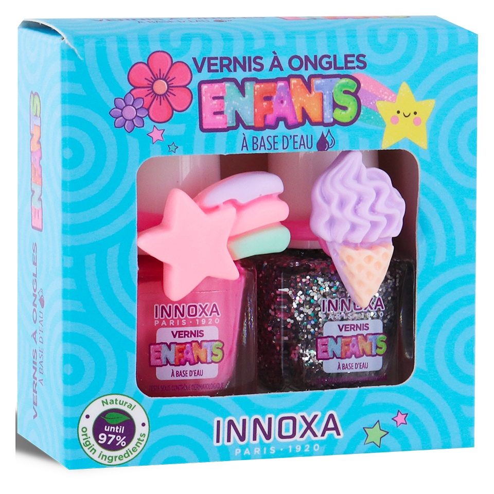 Coffret enfants Bleu Vernis à Ongles à Base d'Eau