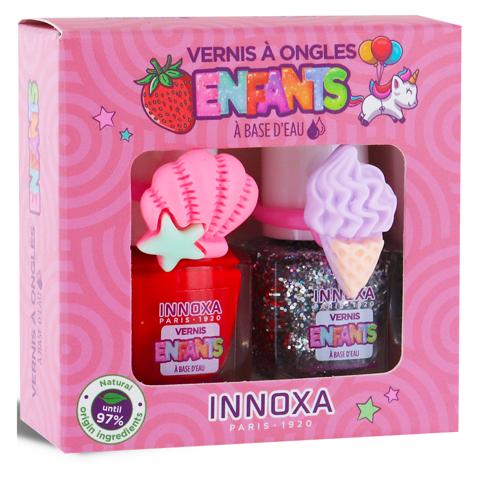 Coffret enfants Rose Vernis à Ongles à Base d'Eau