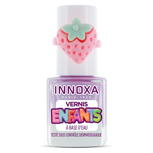 Vernis à Ongles pour Enfants à Base d'Eau Fraise Violet 5ml