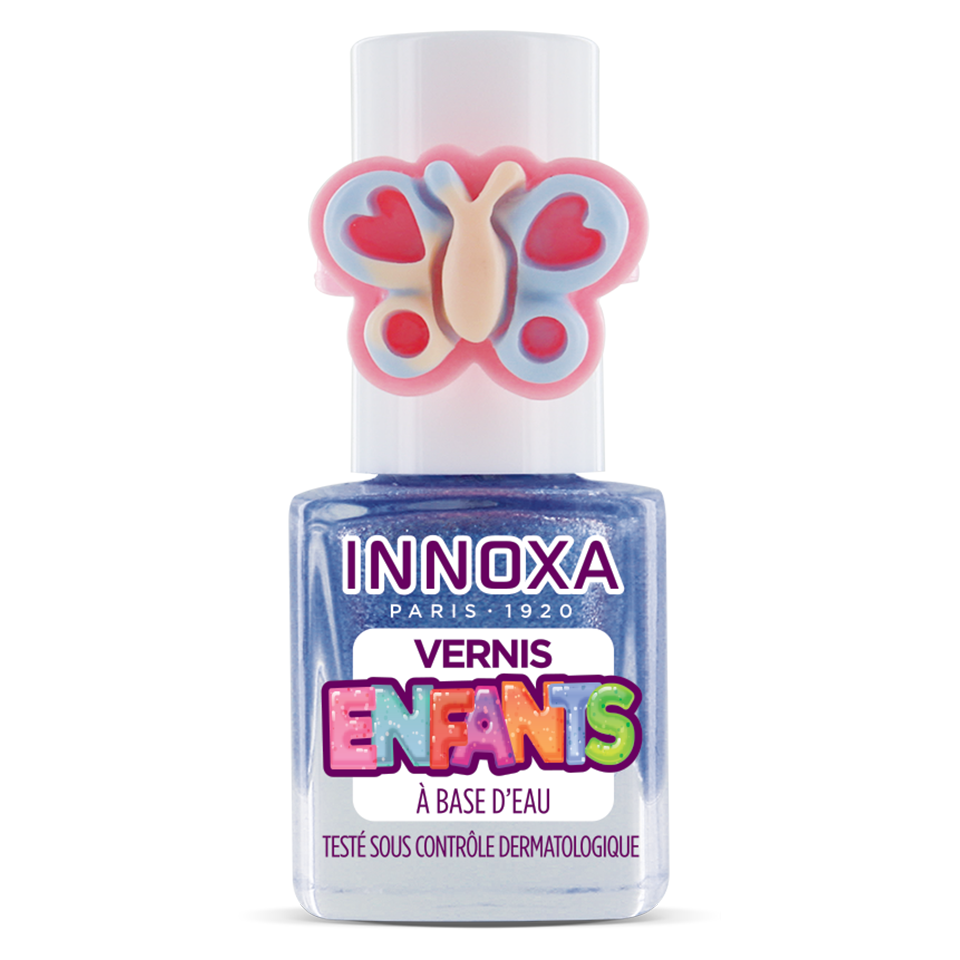 Vernis à Ongles pour Enfants à Base d'Eau Papillon Bleu 5ml